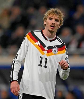 14 11 2025, Soccer World Cup Qualification Europe 2025 26, 9 Matchday, Luxembourg Germany, at Stade de Luxembourg Croix de Gasperich, Luxembourg , Nick Woltemade Germany