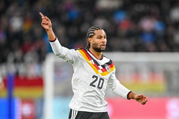 Serge Gnabry Germany gestures during the FIFA World Cup 2026 qualifier match between Luxembourg and Germany at Stade de Luxembourg on November 14, 2025 in Luxembourg, Luxembourg Photo by Harry Langer DeFodi Images