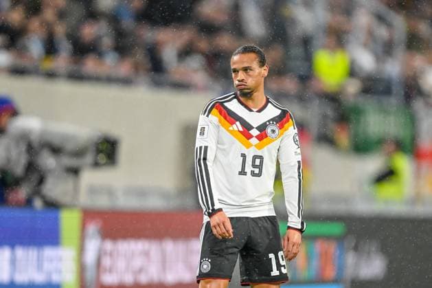 Leroy Sane Germany Looks on during the FIFA World Cup 2026 qualifier match between Luxembourg and Germany at Stade de Luxembourg on November 14, 2025 in Luxembourg, Luxembourg Photo by Harry Langer DeFodi Images