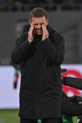 14 11 2025, xjrdrx, Football, World Cup Qualification 2026 Luxembourg Germany emspor, v l Julian Nagelsmann Germany, coach disappointed, disappointed, looks disappointed DFL DFB REGULATIONS PROHIBIT ANY USE OF PHOTOGRAPHS as IMAGE SEQUENCES and or QUASI VIDEO Luxembourg