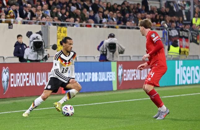 14 11 2025, Football, Men, Qualification, European Qualifiers, Luxembourg Germany, Leroy Sane Germany Florian Bohnert Luxembourg Luxembourg Luxembourg Stade de Luxembourg Luxembourg Luxembourg LUX Copyright: xFabianxKleerx