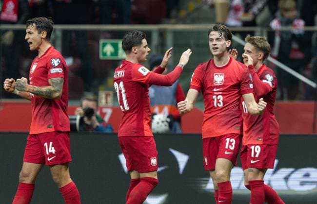 World Cup 2026 European qualifiers: Poland vs Netherlands Jakub Kaminski goal celebration during World Cup 2026 European qualifiers: Poland vs Netherlands match in Warsaw, Poland on November 14, 2025 Warsaw Poland  Copyright: xFotoxOlimpikx originalFilename:jastrzebowski-worldcup251114_npMqt.jpg