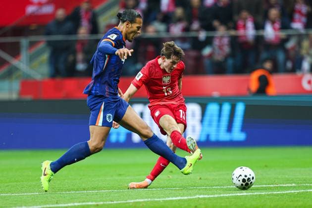 2025.11.14 Warszawa Pilka nozna Kwalifikacje Mistrzostw Swiata 2026 Polska - Holandia N z Jakub Kaminski bramka gol radosc na 1-0 Foto Pawel Andrachiewicz PressFocus 2025.11.14 Warsaw Football - FIFA World Cup, WM, Weltmeisterschaft, Fussball 2026 Qualifying round Poland - Netherlands Jakub Kaminski bramka gol radosc na 1-0 Credit: Pawel Andrachiewicz PressFocus NEWSPIX.PL --- newspix.pl 