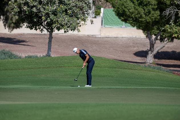Joakim Lagergren SWE Round 2 of the DP World Tour Championship 2025, held at the Jumeirah Golf Estate, Earth Course, Dhabi, United Arab Emerites 13 16 November 2025 Dubai United Arab Emerites DP World Tour, Dp World Tour Championship 2025, Golf x11290x  Copyright: xWilliamxBrodin TTx DP World Tour Championship 2025
