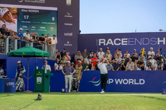 Alex Noren SWE Round 2 of the DP World Tour Championship 2025, held at the Jumeirah Golf Estate, Earth Course, Dhabi, United Arab Emerites 13 16 November 2025 Dubai United Arab Emerites DP World Tour, Dp World Tour Championship 2025, Golf x11290x  Copyright: xWilliamxBrodin TTx DP World Tour Championship 2025
