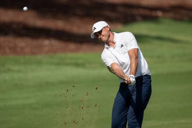 Ludvig Aberg SWE Round 2 of the DP World Tour Championship 2025, held at the Jumeirah Golf Estate, Earth Course, Dhabi, United Arab Emerites 13 16 November 2025 Dubai United Arab Emerites DP World Tour, Dp World Tour Championship 2025, Golf x11290x  Copyright: xWilliamxBrodin TTx DP World Tour Championship 2025