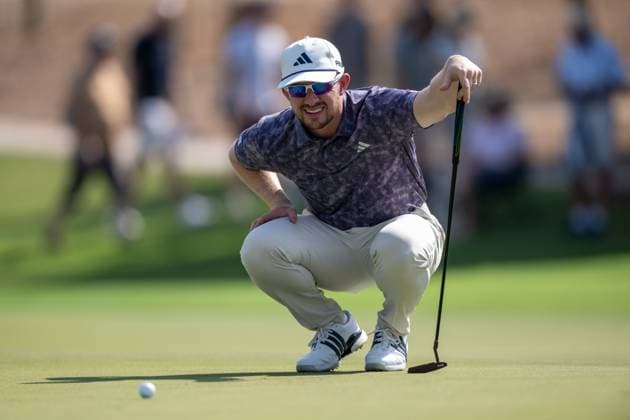 Connor Syme SCO Round 2 of the DP World Tour Championship 2025, held at the Jumeirah Golf Estate, Earth Course, Dhabi, United Arab Emerites 13 16 November 2025 Dubai United Arab Emerites DP World Tour, Dp World Tour Championship 2025, Golf x11290x  Copyright: xWilliamxBrodin TTx DP World Tour Championship 2025