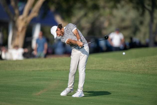 Tommy Fleetwood ENG Round 2 of the DP World Tour Championship 2025, held at the Jumeirah Golf Estate, Earth Course, Dhabi, United Arab Emerites 13 16 November 2025 Dubai United Arab Emerites DP World Tour, Dp World Tour Championship 2025, Golf x11290x  Copyright: xWilliamxBrodin TTx DP World Tour Championship 2025