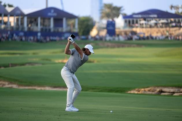 Tommy Fleetwood ENG Round 2 of the DP World Tour Championship 2025, held at the Jumeirah Golf Estate, Earth Course, Dhabi, United Arab Emerites 13 16 November 2025 Dubai United Arab Emerites DP World Tour, Dp World Tour Championship 2025, Golf x11290x  Copyright: xWilliamxBrodin TTx DP World Tour Championship 2025