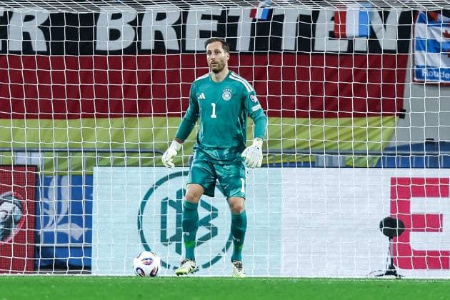 Sport, Football, UEFA European Qualifiers World Cup Qualifiers Europe Group A 9 Matchday Luxembourg Germany 14 11 2025, Stade de Luxembourg Oliver Baumann Germany, 1 Luxembourg Stade de Luxembourg Luxembourg
