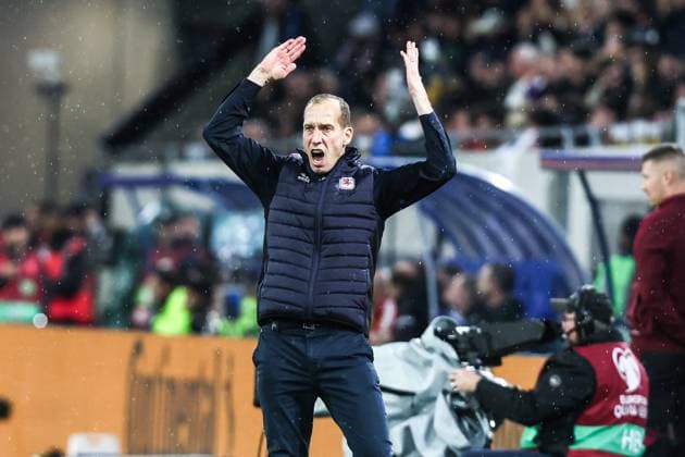 Sport, Football, UEFA European Qualifiers World Cup Qualifiers Europe Group A 9 Matchday Luxembourg Germany 14 11 2025, Stade de Luxembourg Jeff Strasser Coach Luxembourg Luxembourg Stade de Luxembourg Luxembourg