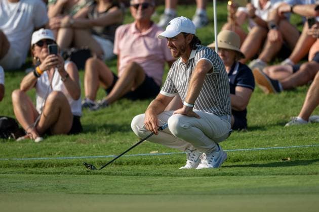 Tommy Fleetwood ENG Round 2 of the DP World Tour Championship 2025, held at the Jumeirah Golf Estate, Earth Course, Dhabi, United Arab Emerites 13 16 November 2025 Dubai United Arab Emerites DP World Tour, Dp World Tour Championship 2025, Golf x11290x  Copyright: xWilliamxBrodin TTx DP World Tour Championship 2025