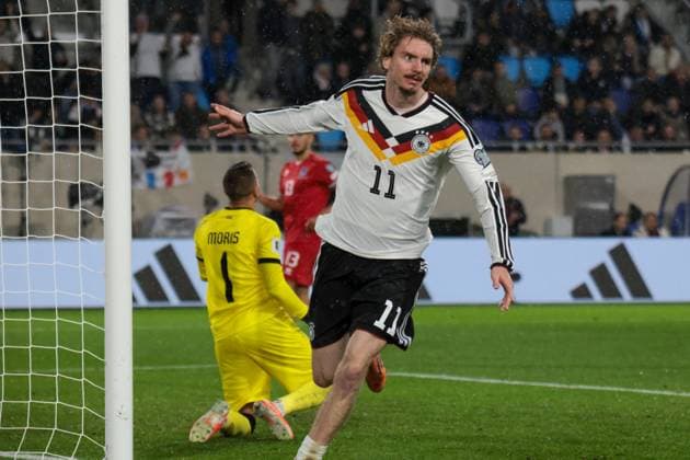 14 11 2025, xhettx, Football World Cup Qualification 2026, Luxembourg Germany v l Nick Woltemade Germany, 11 zum 0 1 DFL DFB REGULATIONS PROHIBIT ANY USE OF PHOTOGRAPHS as IMAGE SEQUENCES and or QUASI VIDEO Luxembourg