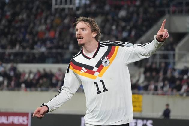 celebrate the goal, goal celebration for 0 2 Nick Woltemade Germany Germany Luxembourg 14 11 2025 Luxembourg vs Germany, World Cup qualification