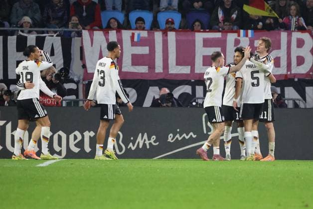 14 11 2025, Football, Men, Qualification, European Qualifiers, Luxembourg Germany, Goal celebration to 0 2, Goalscorer Nick Woltemade Germany Luxembourg Luxembourg Stade de Luxembourg Luxembourg Luxembourg LUX Copyright: xSebastianxBachx
