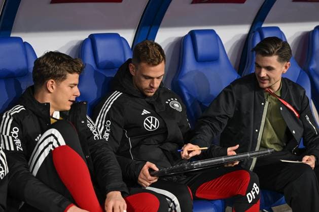14 11 2025, xjrdrx, Football, World Cup Qualification 2026 Luxembourg Germany emspor, v l Joshua Kimmich Germany with scoreboard, substitution board DFL DFB REGULATIONS PROHIBIT ANY USE OF PHOTOGRAPHS as IMAGE SEQUENCES and or QUASI VIDEO Luxembourg
