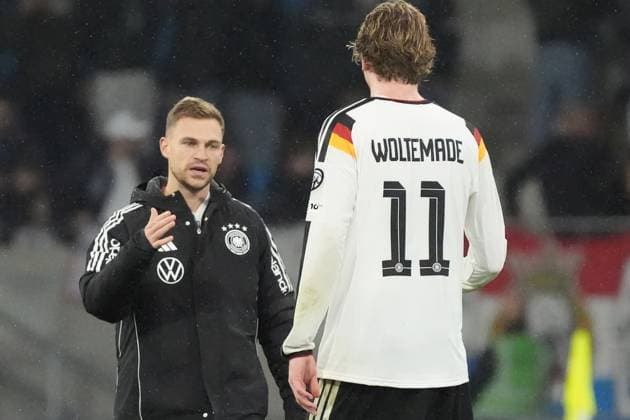 Nick Woltemade Germany Germany high-fives Joshua Kimmich Germany Germany Luxembourg 14 11 2025 Luxembourg vs Germany, World Cup qualifying