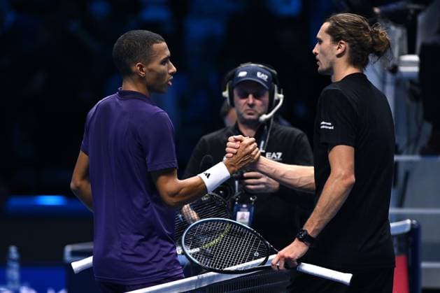 Dc Torino 14 11 2025 - ATP, Tennis Herren Finals Domenico Cippitelli Image nella foto:Alexander Zverev-FÃ lix Auger Aliassime 