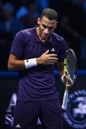 Dc Torino 14 11 2025 - ATP, Tennis Herren Finals Domenico Cippitelli Image nella foto: FÃ lix Auger Aliassime 
