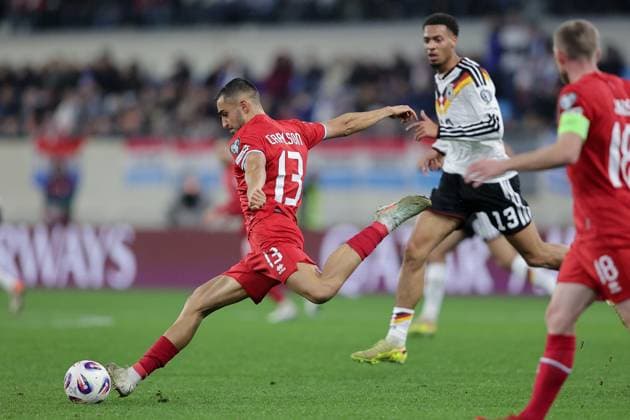 Dirk Carlson Luxembourg 13 Football, UEFA World Cup Qualifiers 2026, Season 2025 2026, Group A, European Qualifiers 14 11 2025 Luxembourg Germany Luxembourg vs Germany Stade de Luxembourg, Luxembourg