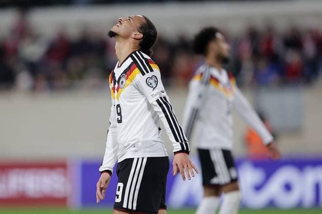 Assan Ouedraogo Germany 9 is disappointed, frustrated, disappointment, frustration, emotions Football, UEFA World Cup Qualifiers 2026, Season 2025 2026, Group A, European Qualifiers 14 11 2025 Luxembourg Germany Luxembourg vs Germany Stade de Luxembourg, Luxembourg