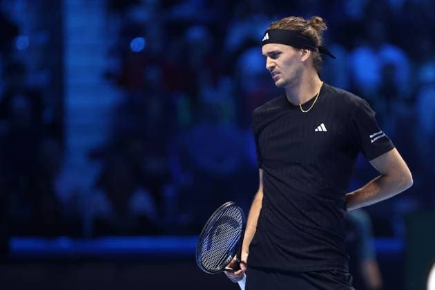 Alexander Zverev (Germany) looks dejected, day 6, Nitto ATP, Tennis Herren Finals 2025, INALPI Arena, November 14, 2025, Turin, Italy.