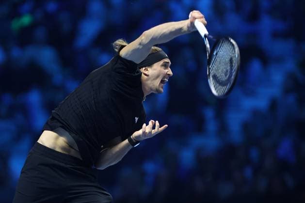 Alexander Zverev (Germany) yells, day 6, Nitto ATP, Tennis Herren Finals 2025, INALPI Arena, November 14, 2025, Turin, Italy.