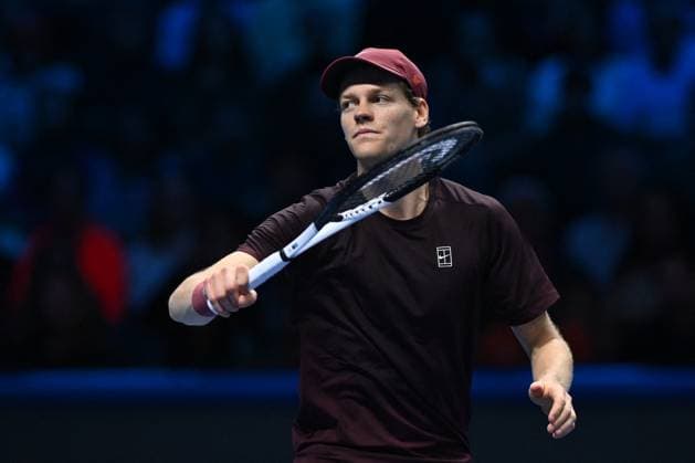 TENNIS - Internazionali di Tennis - Nitto ATP, Tennis Herren Finals 2025 Jannik Sinner (ITA) during the singles match between Jannik Sinner (ITA) and Ben Shelton (USA) during day six of the Nitto ATP Finals 2025 at Inalpi Arena on November 14, 2025 in Turin, Italy Turin Italy  Copyright: xIPAxSport ABACAx