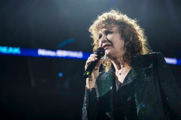 Nitto ATP, Tennis Herren Finals 2025 - Day Six Italian singer Fiorella Mannoia performs during the music break during day six of the Nitto ATP Finals 2025. Turin Italy Copyright: xNicolòxCampox