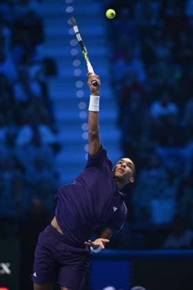 Felix Auger-Aliassime (CAN) during the singles match between Alexander Zverev (GER) and Felix Auger-Aliassime (CAN) during day six of the Nitto ATP, Tennis Herren Finals 2025 at Inalpi Arena on November 14, 2025 in Turin, Italy  Copyright: xDomenicoxCippitelli IPAxSportx xipa-agency.netx xx IPA_67967868 IPA_Agency_IPA67967868