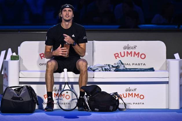 Alexander Zverev (GER) during the singles match between Alexander Zverev (GER) and Felix Auger-Aliassime (CAN) during day six of the Nitto ATP, Tennis Herren Finals 2025 at Inalpi Arena on November 14, 2025 in Turin, Italy  Copyright: xDomenicoxCippitelli IPAxSportx xipa-agency.netx xx IPA_67967930 IPA_Agency_IPA67967930