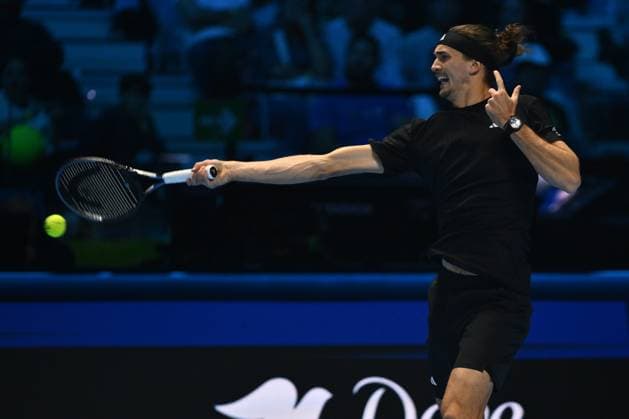 Alexander Zverev (GER) during the singles match between Alexander Zverev (GER) and Felix Auger-Aliassime (CAN) during day six of the Nitto ATP, Tennis Herren Finals 2025 at Inalpi Arena on November 14, 2025 in Turin, Italy  Copyright: xDomenicoxCippitelli IPAxSportx xipa-agency.netx xx IPA_67967985 IPA_Agency_IPA67967985