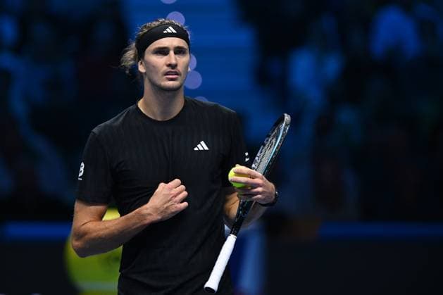Alexander Zverev (GER) during the singles match between Alexander Zverev (GER) and Felix Auger-Aliassime (CAN) during day six of the Nitto ATP, Tennis Herren Finals 2025 at Inalpi Arena on November 14, 2025 in Turin, Italy  Copyright: xDomenicoxCippitelli IPAxSportx xipa-agency.netx xx IPA_67968052 IPA_Agency_IPA67968052