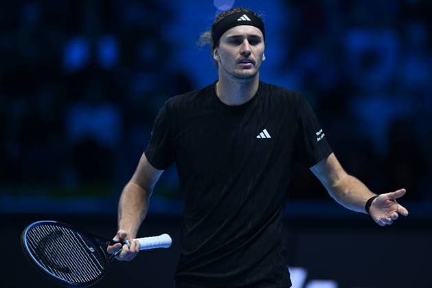 Alexander Zverev (GER) during the singles match between Alexander Zverev (GER) and Felix Auger-Aliassime (CAN) during day six of the Nitto ATP, Tennis Herren Finals 2025 at Inalpi Arena on November 14, 2025 in Turin, Italy  Copyright: xDomenicoxCippitelli IPAxSportx xipa-agency.netx xx IPA_67968131 IPA_Agency_IPA67968131