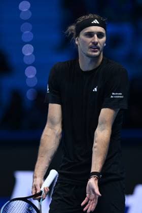 Alexander Zverev (GER) during the singles match between Alexander Zverev (GER) and Felix Auger-Aliassime (CAN) during day six of the Nitto ATP, Tennis Herren Finals 2025 at Inalpi Arena on November 14, 2025 in Turin, Italy  Copyright: xDomenicoxCippitelli IPAxSportx xipa-agency.netx xx IPA_67968153 IPA_Agency_IPA67968153