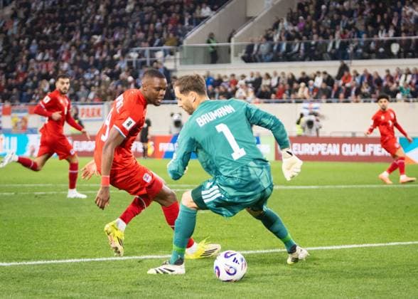 CALCIO - UEFA Campionato Europeo - Luxembourg - Germany Germany beat Luxembourg in Stade de Luxembourg with two goals scored by Nick Woltemade during the fifth game at the European Qualifiers for the Football World Cup 2026. during Luxembourg - Germany, UEFA European Football Championship in Luxembourg, Luxembourg, November 14 2025 Luxembourg Luxembourg  Copyright: xIPAxSport ABACAx