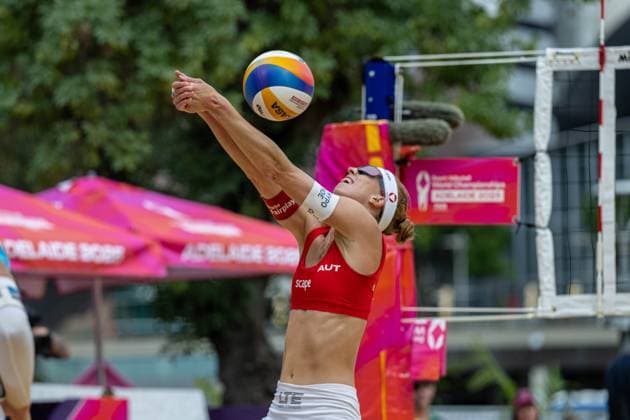Beach Volleyball World Championships Adelaide, Australia 14 11 2025 ADELAIDE, AUSTRALIA NOVEMBER 14 Dorina Klinger Player 1, AUT during the Beach Volleyball World Championships at Adelaide on November 14, 2025 in Adelaide, Australia Copyright: xBEAUTIFULxSPORTS PeterxWeberx