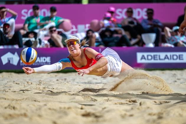 Beach Volleyball World Championships Adelaide, Australia 14 11 2025 ADELAIDE, AUSTRALIA NOVEMBER 14 Ronja Klinger Player 2, AUT during the Beach Volleyball World Championships at Adelaide on November 14, 2025 in Adelaide, Australia Copyright: xBEAUTIFULxSPORTS PeterxWeberx