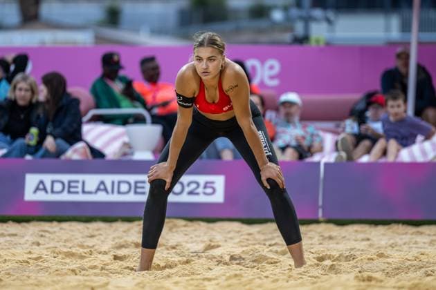 Beach Volleyball World Championships Adelaide, Australia 14 11 2025 ADELAIDE, AUSTRALIA NOVEMBER 14 Annique Niderhauser Player 1, SUI during the Beach Volleyball World Championships at Adelaide on November 14, 2025 in Adelaide, Australia Copyright: xBEAUTIFULxSPORTS PeterxWeberx