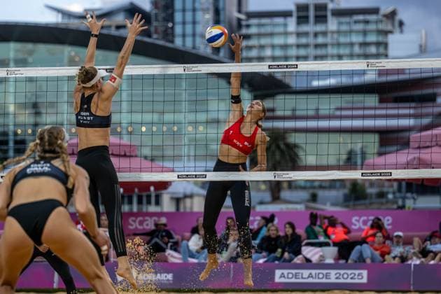 Beach Volleyball World Championships Adelaide, Australia 14 11 2025 ADELAIDE, AUSTRALIA NOVEMBER 14 Annique Niderhauser Player 1, SUI during the Beach Volleyball World Championships at Adelaide on November 14, 2025 in Adelaide, Australia Copyright: xBEAUTIFULxSPORTS PeterxWeberx