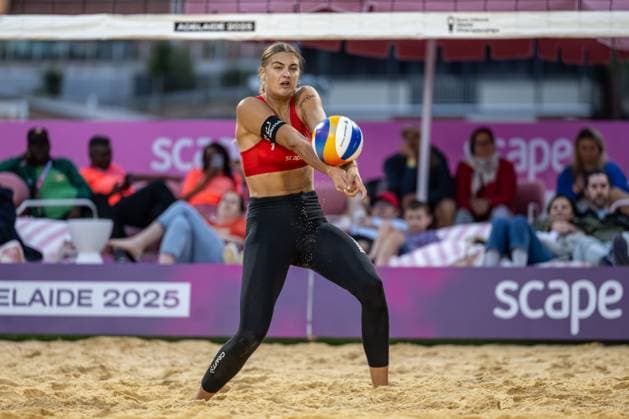 Beach Volleyball World Championships Adelaide, Australia 14 11 2025 ADELAIDE, AUSTRALIA NOVEMBER 14 Annique Niderhauser Player 1, SUI during the Beach Volleyball World Championships at Adelaide on November 14, 2025 in Adelaide, Australia Copyright: xBEAUTIFULxSPORTS PeterxWeberx