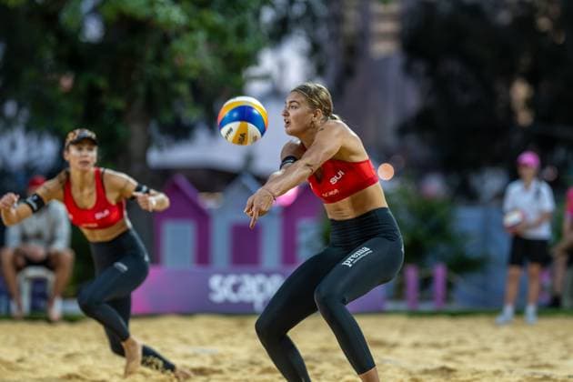 Beach Volleyball World Championships Adelaide, Australia 14 11 2025 ADELAIDE, AUSTRALIA NOVEMBER 14 Annique Niderhauser Player 1, SUI during the Beach Volleyball World Championships at Adelaide on November 14, 2025 in Adelaide, Australia Copyright: xBEAUTIFULxSPORTS PeterxWeberx