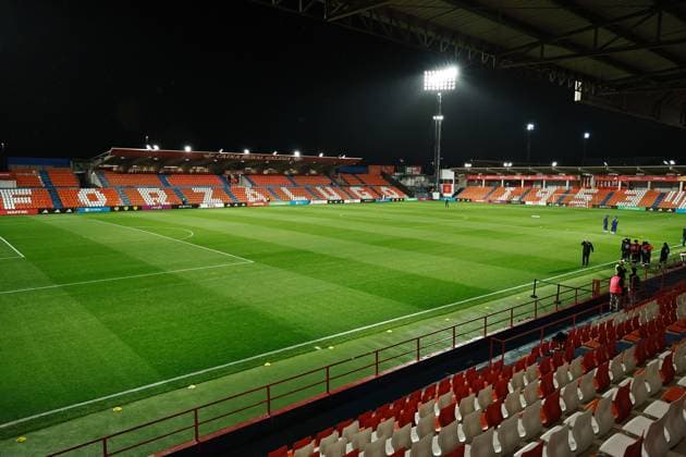 Estadio Angel Carro, NOVEMBER 14, 2025 - Football Soccer : UEFA Under-21 Championship 2027 qualifying round match between U21, U 21 Spain - U21 San Marino at the Estadio Angel Carro in Lugo, Spain. Noxthirdxpartyxsales  aflo_310442488