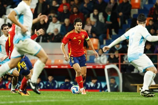 Gonzalo Garcia (ESP), NOVEMBER 14, 2025 - Football Soccer : UEFA Under-21 Championship 2027 qualifying round match between U21, U 21 Spain - U21 San Marino at the Estadio Angel Carro in Lugo, Spain. Noxthirdxpartyxsales  aflo_310442530