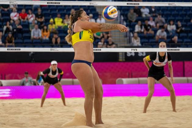 RECORD DATE NOT STATED Beach volleyball, Beachvolleyball World Championships Adelaide, Australia 15.11.2025 ADELAIDE, AUSTRALIA - NOVEMBER 15: Rebecca Cavalcante Barbosa Silva (Player 2, BRA) during the Beach Volleyball World Championships at Adelaide on November 15, 2025 in Adelaide, Australia. Copyright: xBEAUTIFULxSPORTS PeterxWeberx