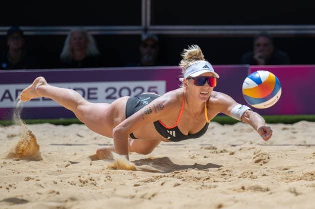 Beach Volleyball World Championships Adelaide, Australia 15 11 2025 ADELAIDE, AUSTRALIA NOVEMBER 15 Linda Bock Player 1, GER during the Beach Volleyball World Championships at Adelaide on November 15, 2025 in Adelaide, Australia Copyright: xBEAUTIFULxSPORTS PeterxWeberx