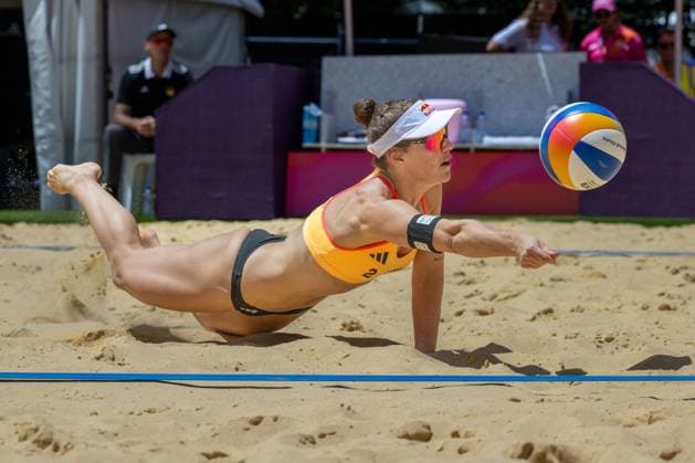 Beach Volleyball World Championships Adelaide, Australia 15 11 2025 ADELAIDE, AUSTRALIA NOVEMBER 15 Cinja Tillmann Player 2, GER during the Beach Volleyball World Championships at Adelaide on November 15, 2025 in Adelaide, Australia Copyright: xBEAUTIFULxSPORTS PeterxWeberx