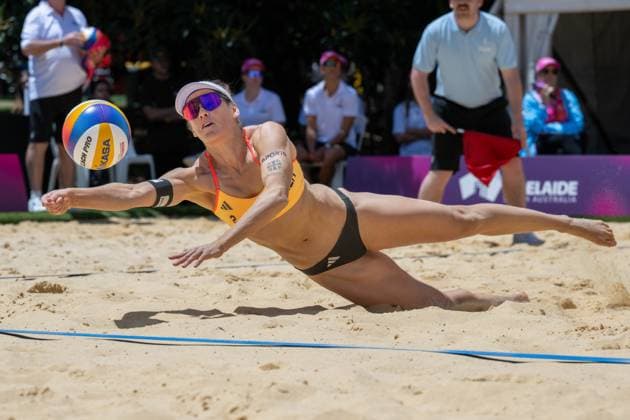 Beach Volleyball World Championships Adelaide, Australia 15 11 2025 ADELAIDE, AUSTRALIA NOVEMBER 15 Cinja Tillmann Player 2, GER during the Beach Volleyball World Championships at Adelaide on November 15, 2025 in Adelaide, Australia Copyright: xBEAUTIFULxSPORTS PeterxWeberx