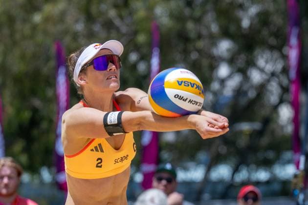 Beach Volleyball World Championships Adelaide, Australia 15 11 2025 ADELAIDE, AUSTRALIA NOVEMBER 15 Cinja Tillmann Player 2, GER during the Beach Volleyball World Championships at Adelaide on November 15, 2025 in Adelaide, Australia Copyright: xBEAUTIFULxSPORTS PeterxWeberx