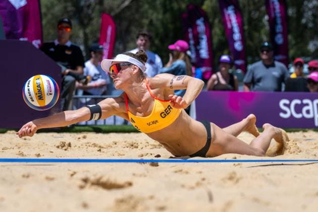 Beach Volleyball World Championships Adelaide, Australia 15 11 2025 ADELAIDE, AUSTRALIA NOVEMBER 15 Cinja Tillmann Player 2, GER during the Beach Volleyball World Championships at Adelaide on November 15, 2025 in Adelaide, Australia Copyright: xBEAUTIFULxSPORTS PeterxWeberx